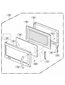 Door Parts parts for Lg Microwave 80829 from AppliancePartsPros.com