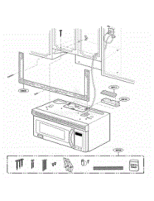 Installation Parts parts for Lg Microwave 80829 from AppliancePartsPros.com