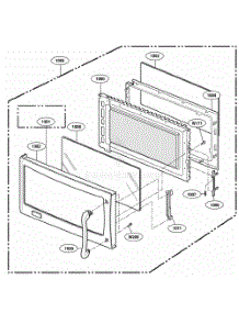 Door Parts parts for Lg Microwave 80839 from AppliancePartsPros.com