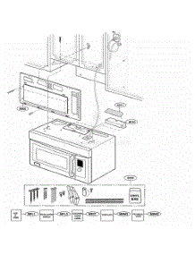 Installation Parts parts for Lg Microwave 80839 from AppliancePartsPros.com