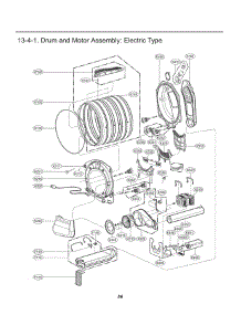 Drum And Motor Assembly parts for Lg Dryer 81072 from AppliancePartsPros.com