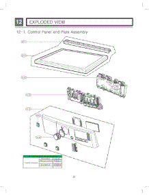 Control Panel parts for Lg Dryer 81283 from AppliancePartsPros.com