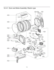 Drum And Motor Assembly parts for Lg Dryer 81382 from AppliancePartsPros.com