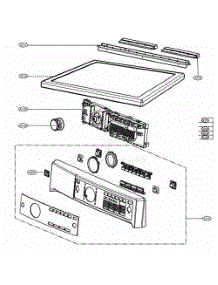 Control Panel And Plate Assembly parts for Lg Dryer 81532 from AppliancePartsPros.com