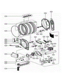Drum And Motor Assembly: Electric Type parts for Lg Dryer 81532 from AppliancePartsPros.com