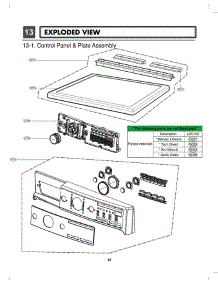 Control Panel & Plate Assembly parts for Lg Dryer 81582 from AppliancePartsPros.com