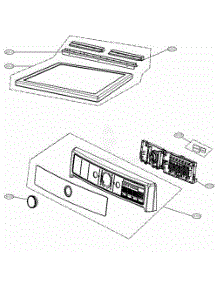 Control Panel And Plate Assembly parts for Lg Dryer 81782 from AppliancePartsPros.com