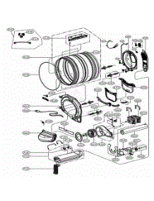 Drum And Motor Assembly: Electric Type parts for Lg Dryer 81782 from AppliancePartsPros.com