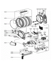 Drum And Motor Assembly: Electric Type parts for Lg Dryer 82192 from AppliancePartsPros.com