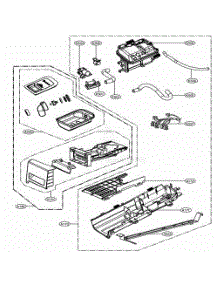 Panel Drawer Assembly And Guide Assembly parts for Lg Dryer 82192 from AppliancePartsPros.com