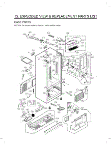 Exploded View & Replacement Parts List parts for Lg Refrigerator 84275789 from AppliancePartsPros.com