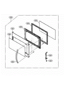 Door Parts parts for Lg Range 85064 from AppliancePartsPros.com