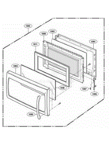 Door Parts parts for Lg Range 85138 from AppliancePartsPros.com