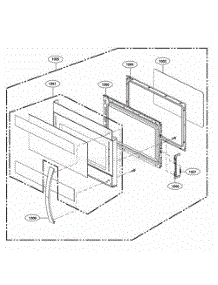 Door Parts parts for Lg Range 86003 from AppliancePartsPros.com