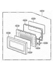 Door Parts parts for Lg Range 86910 from AppliancePartsPros.com