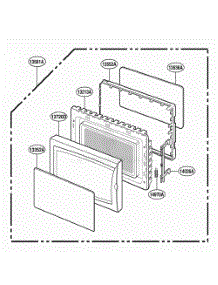 Door Parts parts for Lg Range 87139 from AppliancePartsPros.com