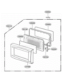 Door Parts parts for Lg Range 87310 from AppliancePartsPros.com