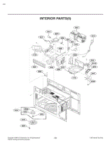 Section 5 parts for Lg Microwave 87583 from AppliancePartsPros.com