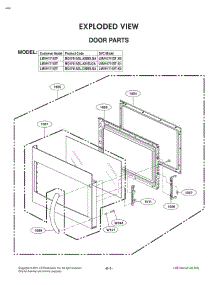 Door Parts parts for Lg Range 87593 from AppliancePartsPros.com