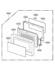 Door Parts parts for Lg Range 87910 from AppliancePartsPros.com
