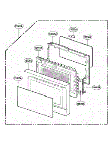 Door Parts parts for Lg Range 87930 from AppliancePartsPros.com