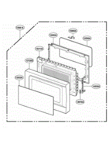 Door Parts parts for Lg Range 88929 from AppliancePartsPros.com