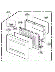 Door Parts parts for Lg Range 89140 from AppliancePartsPros.com