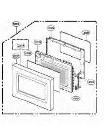 Door Parts parts for Lg Range 89144 from AppliancePartsPros.com