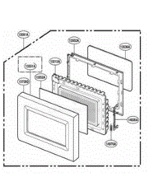 Door Parts parts for Lg Range 89149 from AppliancePartsPros.com