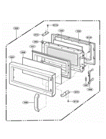 Door Parts parts for Lg Range 89942490 from AppliancePartsPros.com