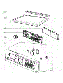 Control Panel And Plate Assembly parts for Lg Dryer 91028 from AppliancePartsPros.com