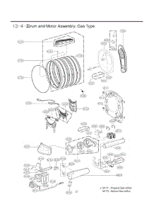 Section 4 parts for Lg Dryer 91072 from AppliancePartsPros.com