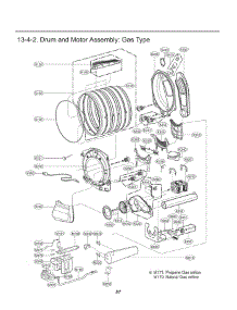 Drum And Motor Assembly parts for Lg Dryer 91073 from AppliancePartsPros.com