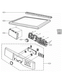 Control Panel And Plate Assembly parts for Lg Washer Dryer Combo 91272 from AppliancePartsPros.com