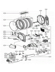 Drum And Motor Assembly: Gas Type parts for Lg Washer Dryer Combo 91272 from AppliancePartsPros.com