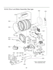 Section 3 parts for Lg Dryer 91362 from AppliancePartsPros.com