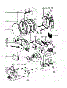 Drum And Motor Assembly: Gas Type parts for Lg Dryer 91379 from AppliancePartsPros.com