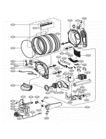 Drum And Motor Assembly: Gas Type parts for Lg Dryer 91382 from AppliancePartsPros.com