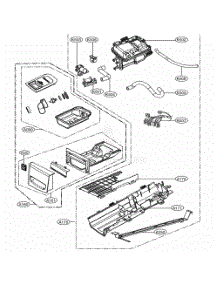 Panel Drawer Assembly And Guide Assembly parts for Lg Dryer 91382 from AppliancePartsPros.com