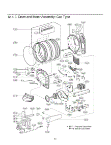 Section 4 parts for Lg Dryer 91383 from AppliancePartsPros.com