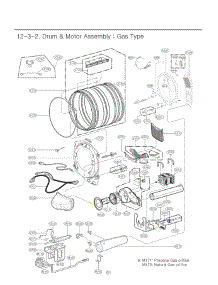 Section 3 parts for Lg Dryer 91392 from AppliancePartsPros.com