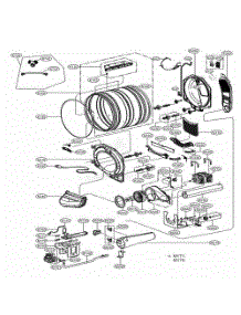 Drum And Motor Assembly: Gas Type parts for Lg Washer Dryer Combo 91462 from AppliancePartsPros.com