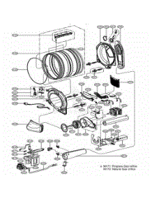 Drum And Motor Assembly parts for Lg Dryer 91472 from AppliancePartsPros.com