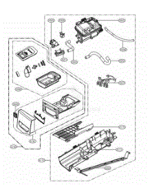 Panel Drawer Assembly And Guide Assembly parts for Lg Dryer 91472 from AppliancePartsPros.com