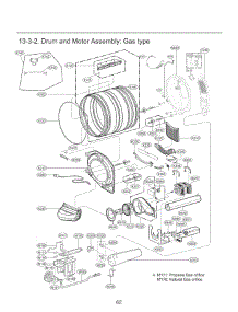 Section 3 parts for Lg Dryer 91563 from AppliancePartsPros.com