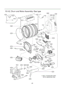 Drum And Motor Assembly parts for Lg Dryer 91783 from AppliancePartsPros.com
