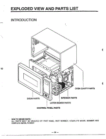 Microwave Assembly Complete parts for Lg Microwave 9247 from AppliancePartsPros.com