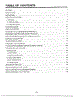 Table Of Contents