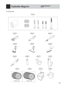Section 6 parts for Lg Vacuum A900BM from AppliancePartsPros.com