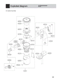 Handle Assembly parts for Lg Vacuum A902RM from AppliancePartsPros.com